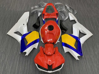 2009-2012 Honda CBR600RR Motorcycle Fairings - White Blue Yellow Red UK