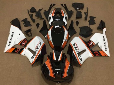 2013-2023 Honda CBR600RR Motorcycle Fairings - White Orange Glossy Black Repsol UK