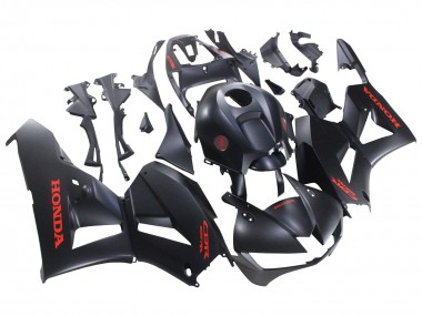 2013-2023 Honda CBR600RR Motorcycle Fairings - Matte Black Red Decals UK