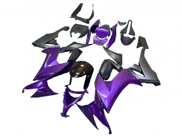 2008-2010 Kawasaki ZX10R Motorcycle Fairings - Purple Black UK