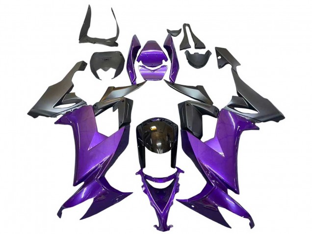 2008-2010 Kawasaki ZX10R Motorcycle Fairings - Purple Black UK