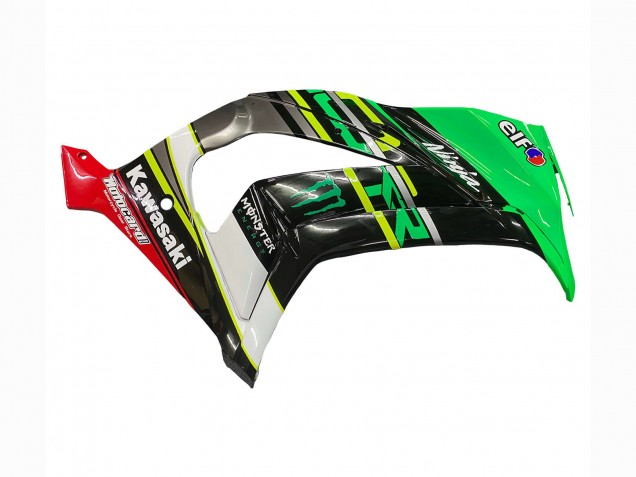 2011-2015 Kawasaki ZX10R Motorcycle Fairings - Green Yellow Black White Elf Monster UK