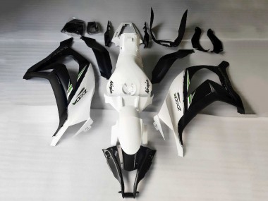 2011-2015 Kawasaki ZX10R Motorcycle Fairings - White Matte Black Green Decals UK