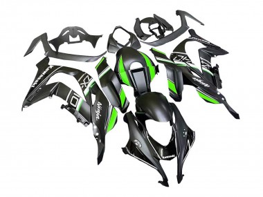 2016-2020 Kawasaki ZX10R Motorcycle Fairings - Matte Black Green White Ninja UK