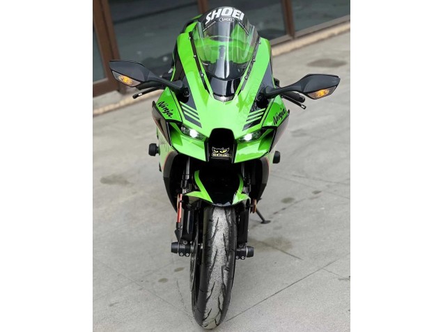 2021-2026 Kawasaki ZX10R Motorcycle Fairings - Green Glossy Black UK