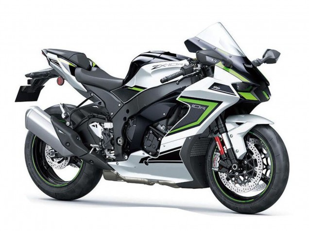 2021-2025 Kawasaki ZX10R Motorcycle Fairings - Silver Grey Green Black UK
