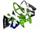 1998-1999 Kawasaki ZX6R Motorcycle Fairings - Green White Blue Silver Glossy Black UK