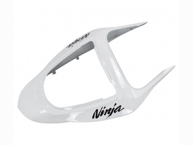 2003-2004 Kawasaki ZX6R Motorcycle Fairings - White Black Decals UK