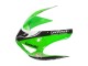 2005-2006 Kawasaki ZX6R Motorcycle Fairings - Green Red Black Elf 66 UK