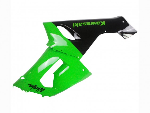 2005-2006 Kawasaki ZX6R Motorcycle Fairings - Green Black Ninja UK