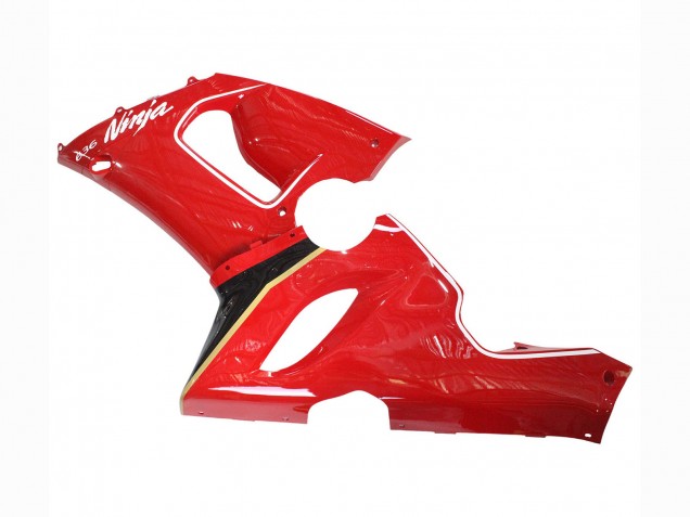 2005-2006 Kawasaki ZX6R Motorcycle Fairings - Red Yellow Black UK