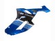 2007-2008 Kawasaki ZX6R Motorcycle Fairings - Black Blue Elf UK