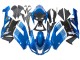 2007-2008 Kawasaki ZX6R Motorcycle Fairings - Black Blue Elf UK