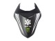 2007-2008 Kawasaki ZX6R Motorcycle Fairings - Black White Red with White Snow Decal Ninja Elf UK