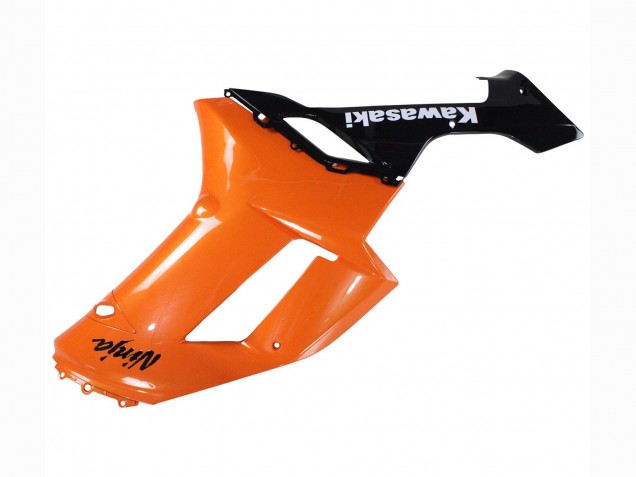 2007-2008 Kawasaki ZX6R Motorcycle Fairings - Orange Black Ninja UK