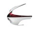 2007-2008 Kawasaki ZX6R Motorcycle Fairing - White Red UK
