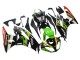 2009-2012 Kawasaki ZX6R Motorcycle Fairings - Green Glossy Black Yellow White Red Elf Monster UK