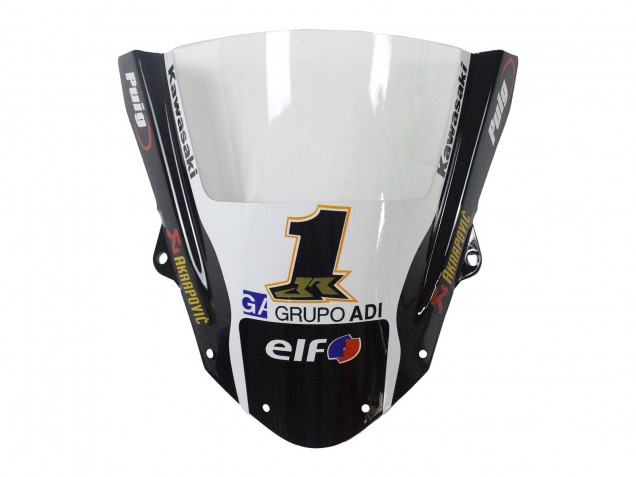 2009-2012 Kawasaki ZX6R Motorcycle Fairings - Green Glossy Black Yellow White Red Elf Monster UK