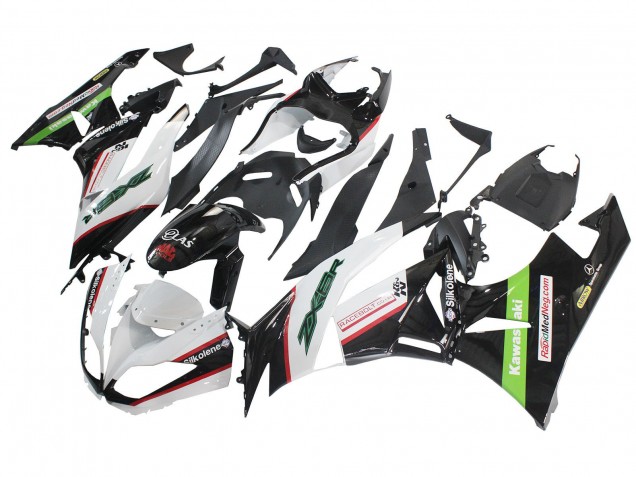 2009-2012 Kawasaki ZX6R Motorcycle Fairings - White Red Black Green UK
