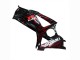 2007-2008 Suzuki GSXR 1000 Motorcycle Fairings - Black Red Flame UK