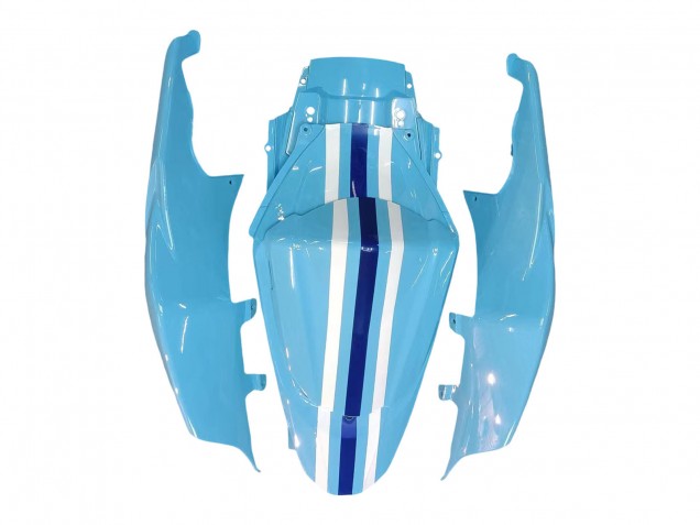 2007-2008 Suzuki GSXR 1000 Motorcycle Fairings - Light Blue Yellow Black Motul Rizla UK