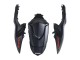 2007-2008 Suzuki GSXR 1000 Motorcycle Fairings - Matte Black Red Decal UK