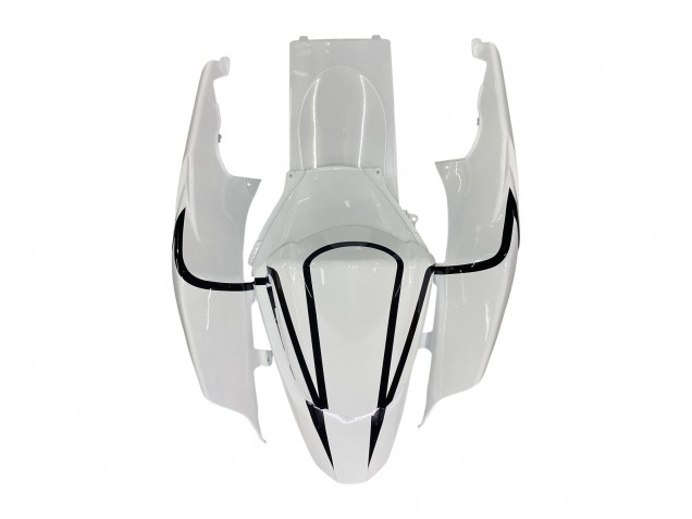2007-2008 Suzuki GSXR 1000 Motorcycle Fairings - White Black Alstare Corona Motul UK
