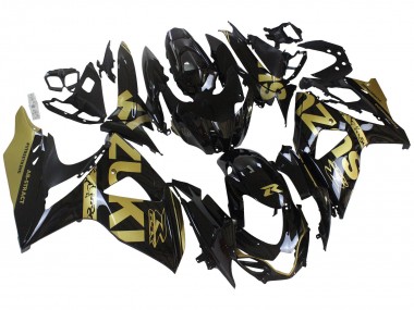2009-2016 Suzuki GSXR 1000 Motorcycle Fairings - Glossy Black Gold UK