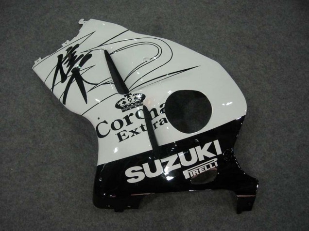1996-2007 Suzuki GSXR 1300 Hayabusa Motorcycle Fairings - White Black Corona UK