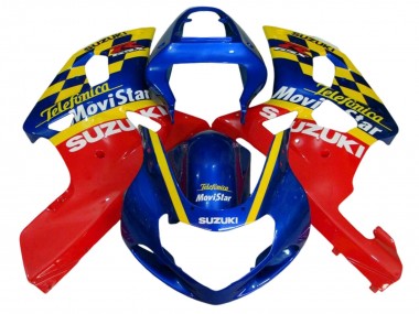 2001-2003 Suzuki GSXR 600 / GSXR 750 Motorcycle Fairings - Blue Red Yellow UK