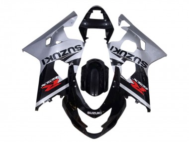 2001-2003 Suzuki GSXR 600 / GSXR 750 Motorcycle Fairings - Silver Glossy Black Red UK