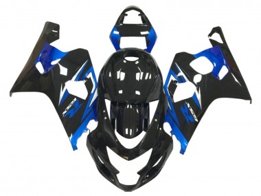 2004-2005 Suzuki GSXR 600 / GSXR 750 Motorcycle Fairings - Glossy Black Blue UK