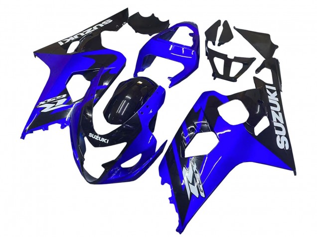 2004-2005 Suzuki GSXR 600 / GSXR 750 Motorcycle Fairings - Blue Black White Decal UK