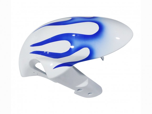 2006-2007 Suzuki GSXR 600 / GSXR 750 Motorcycle Fairings - White Blue Flame UK