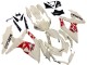 2008-2010 Suzuki GSXR 600 / GSXR 750 Motorcycle Fairings - Cream White Red Black UK