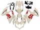 2008-2010 Suzuki GSXR 600 / GSXR 750 Motorcycle Fairings - Cream White Red Black UK