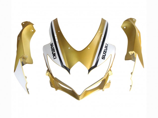 2008-2010 Suzuki GSXR 600 / GSXR 750 Motorcycle Fairings - Matte Black White Gold UK