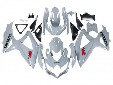 2008-2010 Suzuki GSXR 600 / GSXR 750 Motorcycle Fairings - Glossy Grey UK