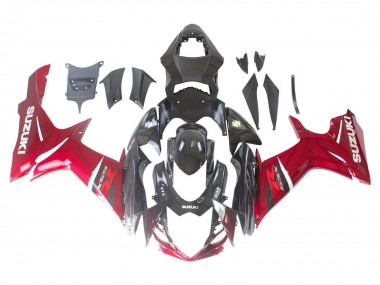 2011-2024 Suzuki GSXR 600 / GSXR 750 Bike Fairings - Red Glossy Black UK
