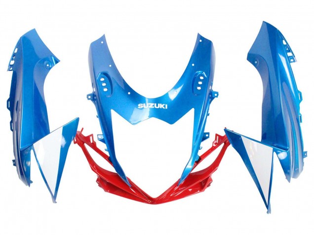2011-2024 Suzuki GSXR 600 / GSXR 750 Motorcycle Fairings - Blue White Red UK