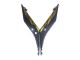 2019-2021 Yamaha YZF R3/R25 Motorcycle Fairings - Gold Black Carbon Fiber UK