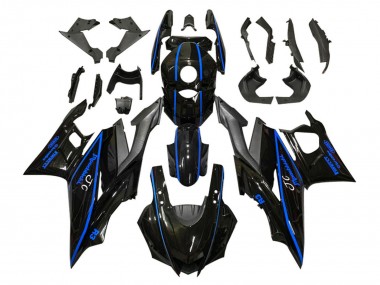 2019-2021 Yamaha YZF R3/R25 Motorcycle Fairings - Glossy Black Blue Matte Black UK