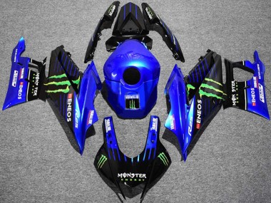 2019-2021 Yamaha YZF R3/R25 Motorcycle Fairings - Blue Black Green ENEOS Yamalube Monster UK