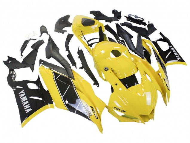 2022-2024 Yamaha YZF R3/R25 Motorcycle Fairing - Yellow Black UK