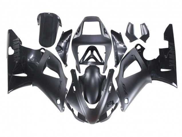 1998-1999 Yamaha YZF 1000 R1 Motorcycle Fairings - Matte Black Glossy Black UK