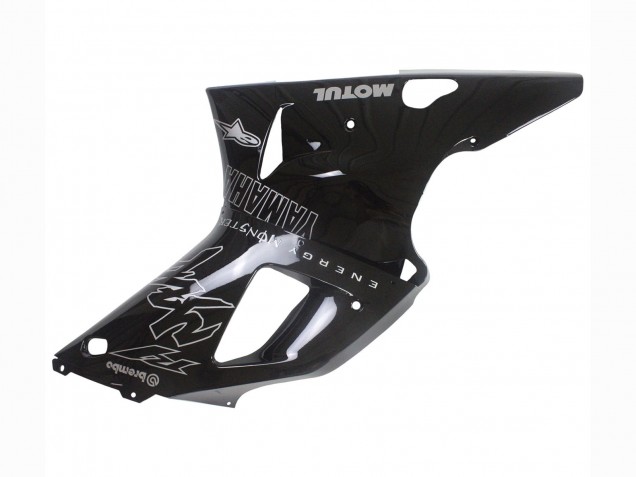 2000-2001 Yamaha YZF 1000 R1 Motorcycle Fairings - Glossy Black White Monster Motul UK