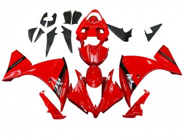 2012-2014 Yamaha YZF 1000 R1 Motorcycle Fairing - Red Glossy Black UK