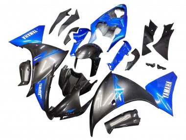 2012-2014 Yamaha YZF 1000 R1 Motorcycle Fairings - Blue Glossy Black UK