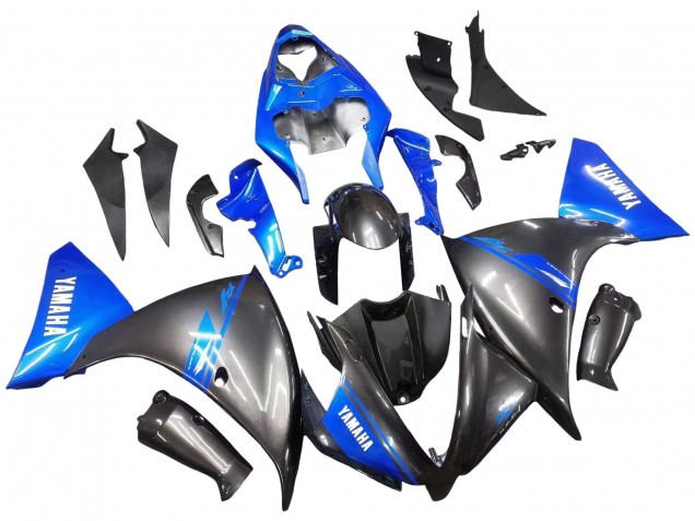 2012-2014 Yamaha YZF 1000 R1 Motorcycle Fairings - Blue Glossy Black UK