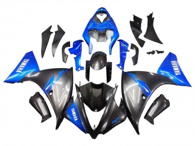 2012-2014 Yamaha YZF 1000 R1 Motorcycle Fairings - Blue Glossy Black UK